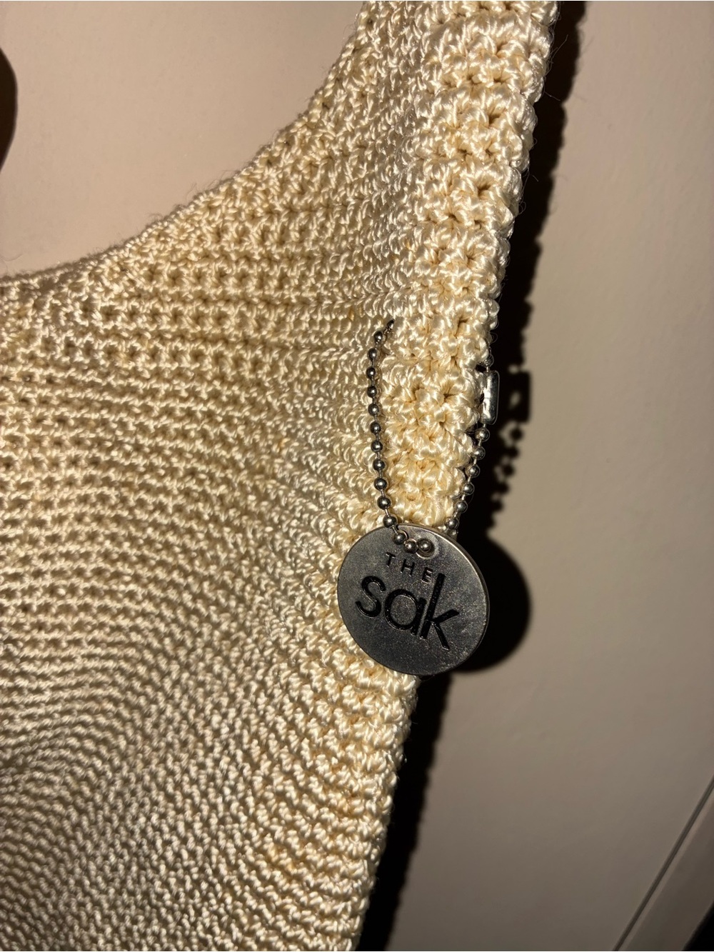 The Sak Cream Off-the-Shoulder Knit Sweater
